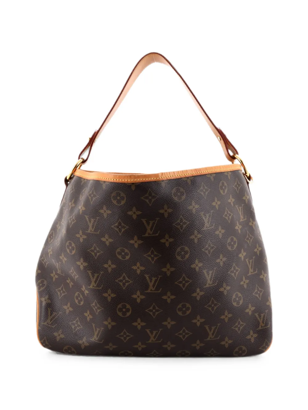 Pre-owned Louis Vuitton Delightful Handbag Monogram Canvas Pm Hobo Bag In 褐色