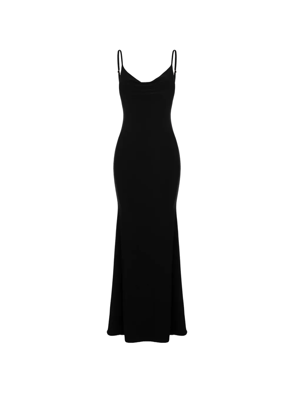 Hamza Riviera Lace-panel Maxi Dress In Black