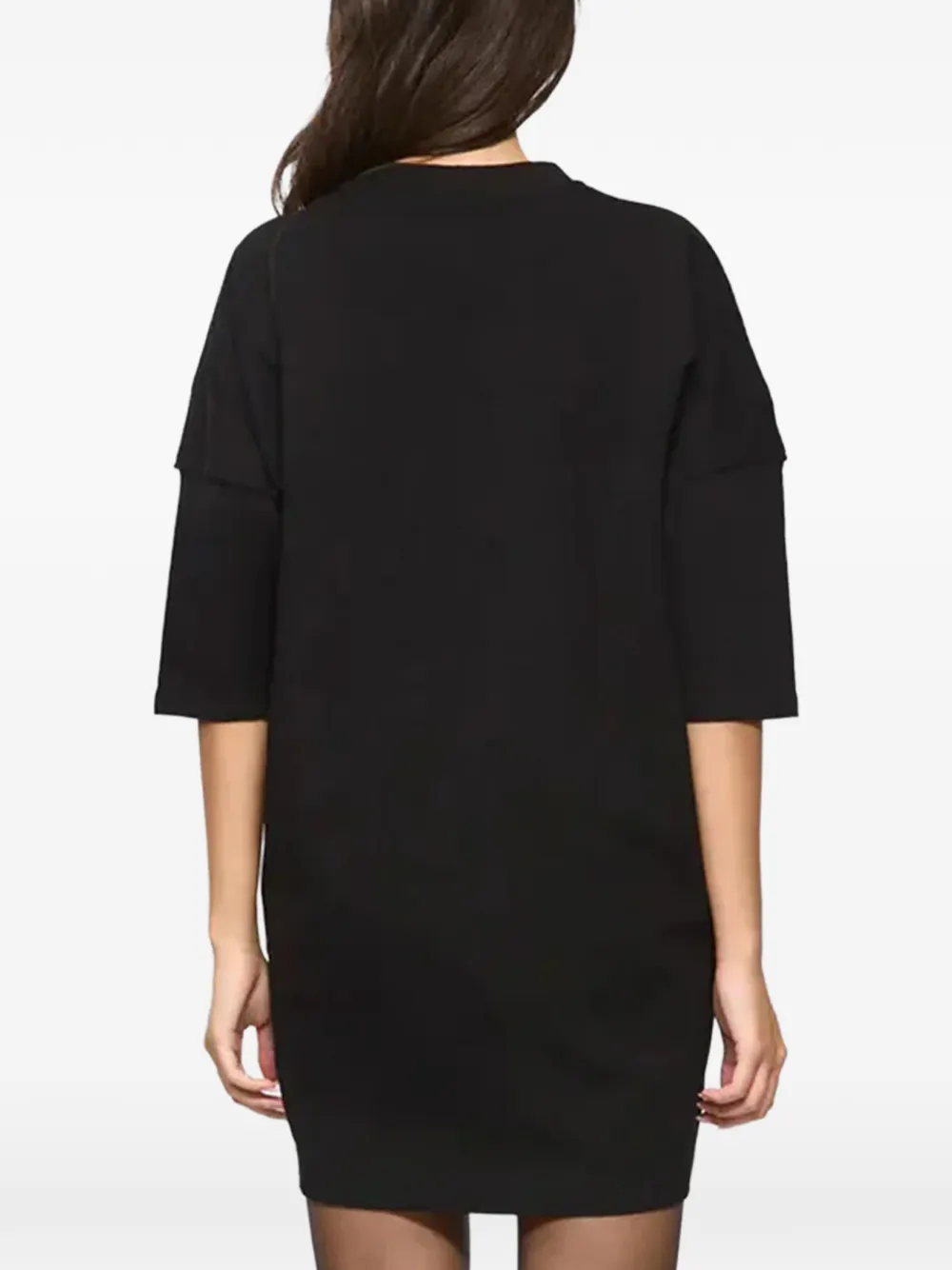 HAMZA Mini-jurk met print Zwart