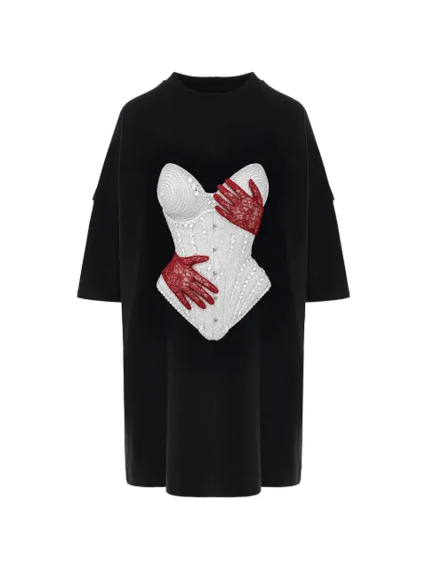 HAMZA graphic-print mini dress