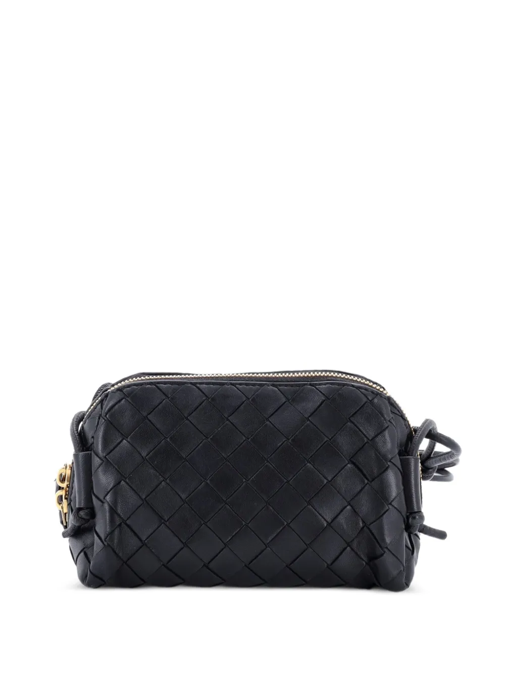 Bottega Veneta Pre-Owned Mini Concert Pouch Intrecciato Nappa Umhängetasche - Schwarz