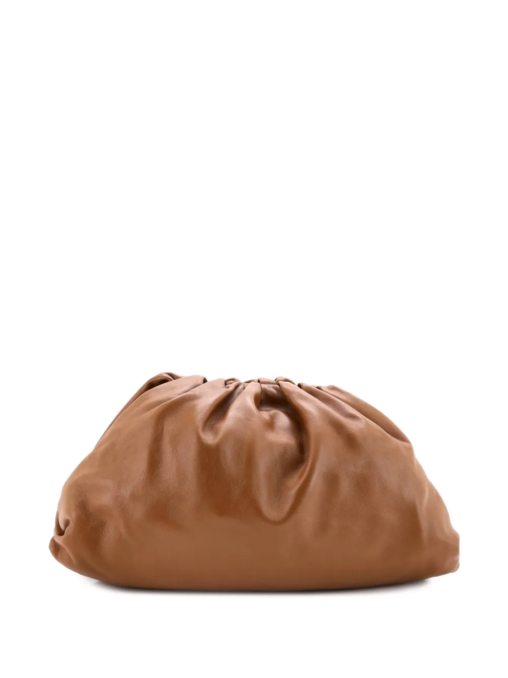 Bottega Veneta Pre-Owned The Pouch Leather clutch bag - Braun