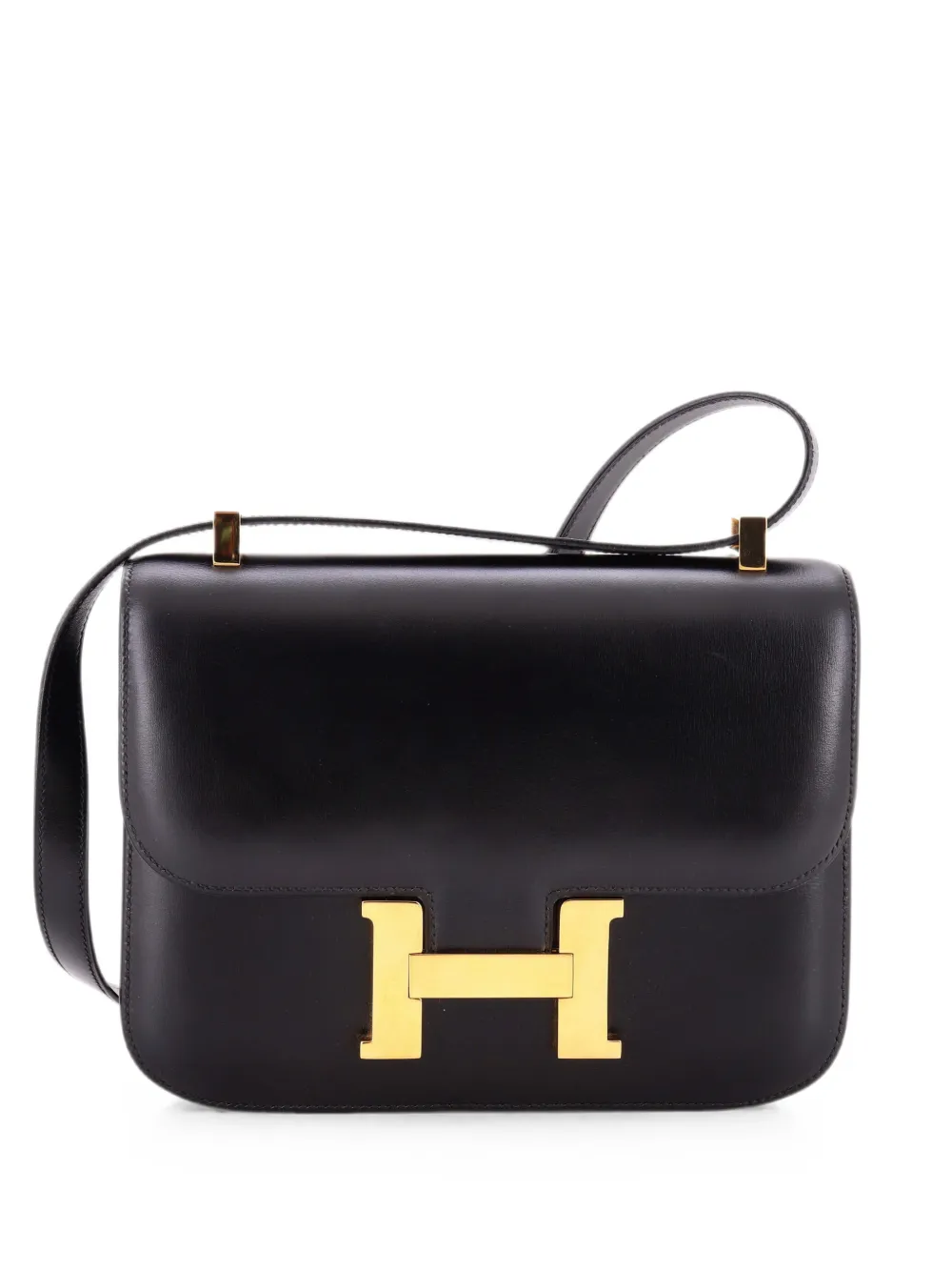 Hermès Pre-Owned Constance Schultertasche aus Boxkalbleder 24cm - Schwarz