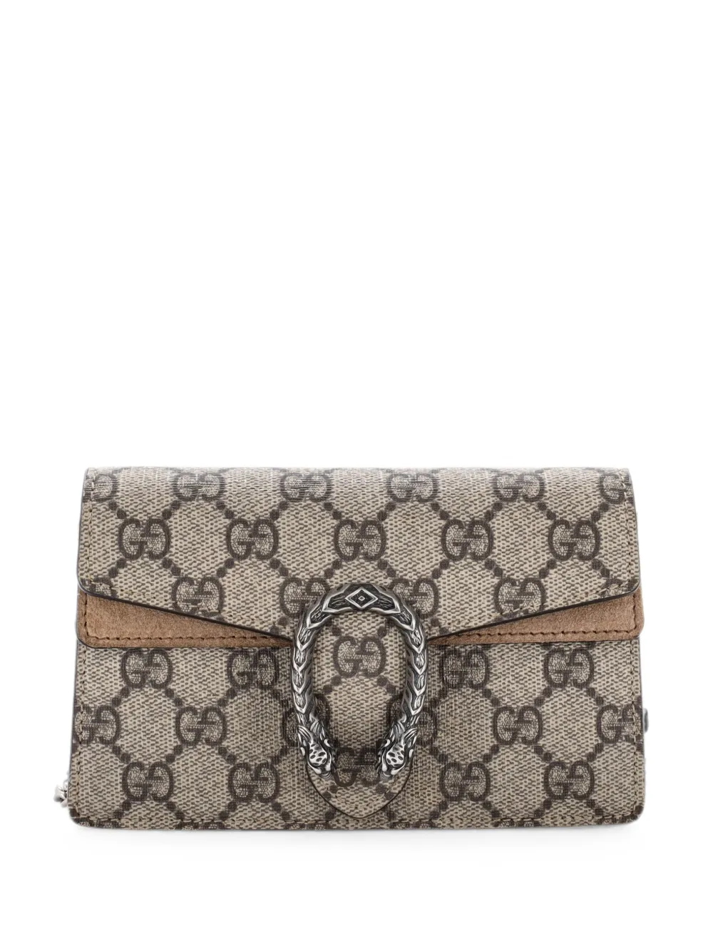 Gucci Pre-Owned Dionysus Bag GG Coated Canvas Super Mini crossbody bag - Marrone
