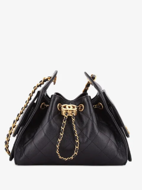 CHANEL Pre-Owned 25 Quilted Caviar Mini hobo bag