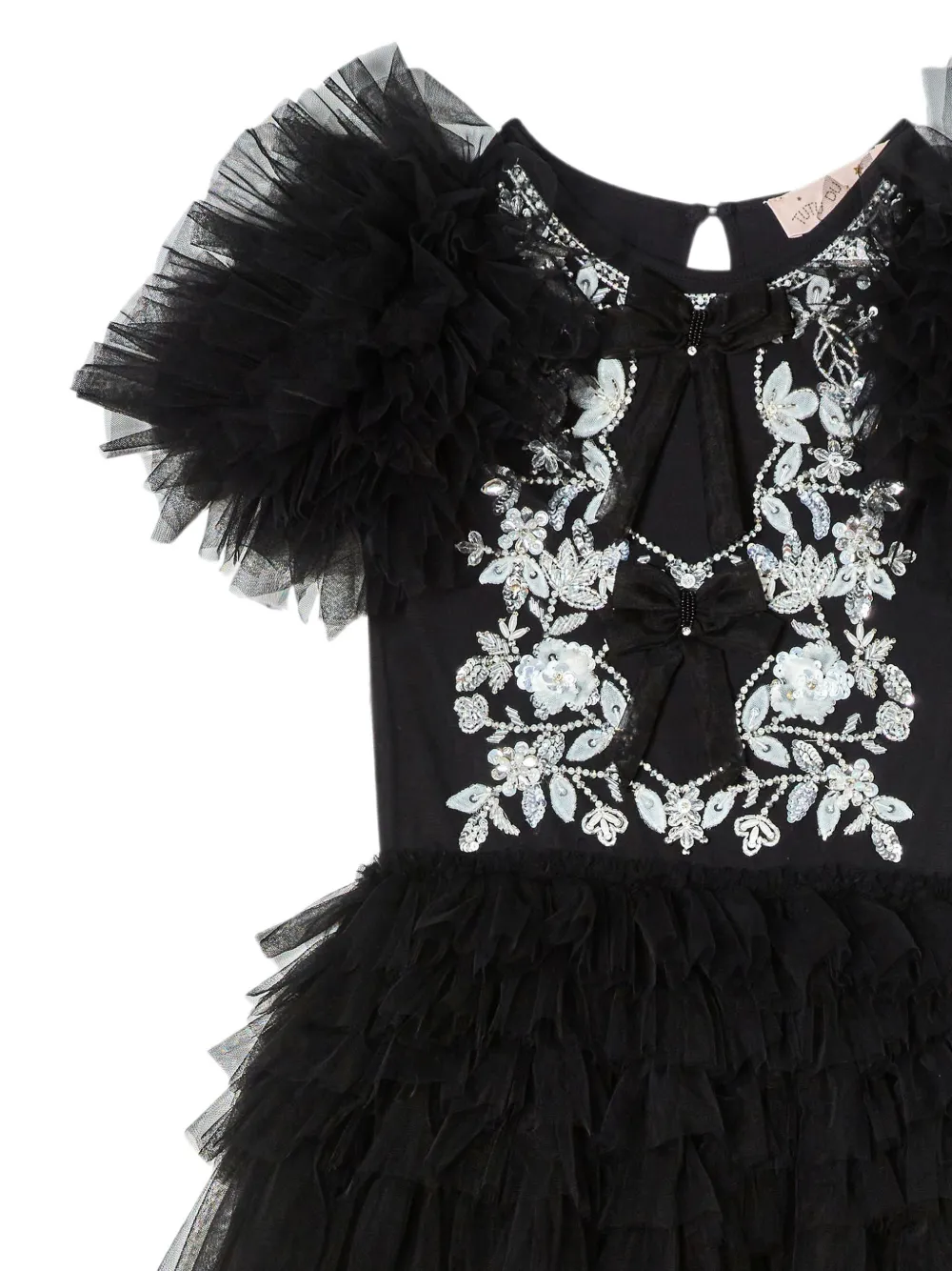 Tutu Du Monde Hepburn jurk met ruches Zwart