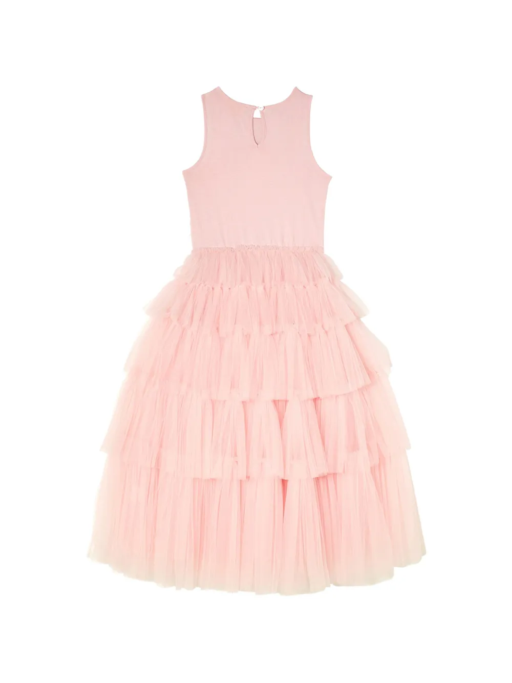 Tutu Du Monde Dazzle Darling gelaagde jurk met verenafwerking Roze
