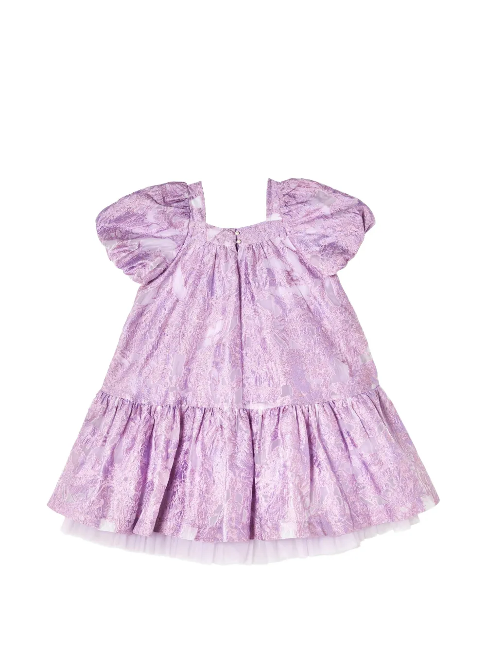 Tutu Du Monde jacquard puff-sleeve dress - Viola