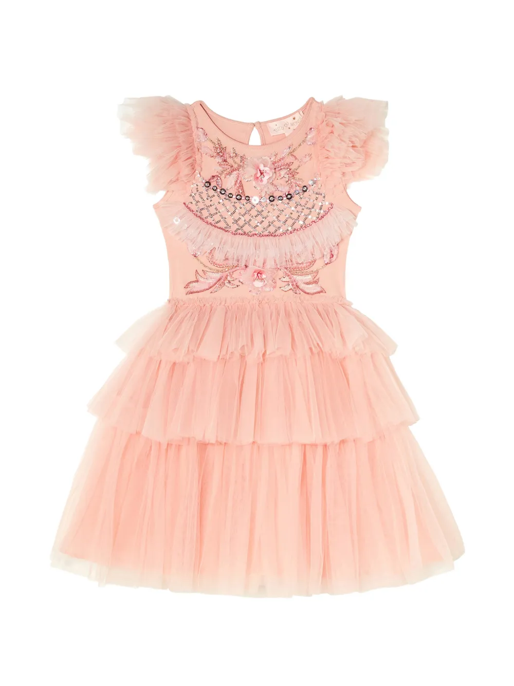 Tutu Du Monde embellished tiered dress - Rosa