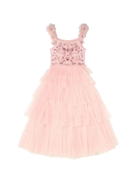 Tutu Du Monde beaded tiered dress