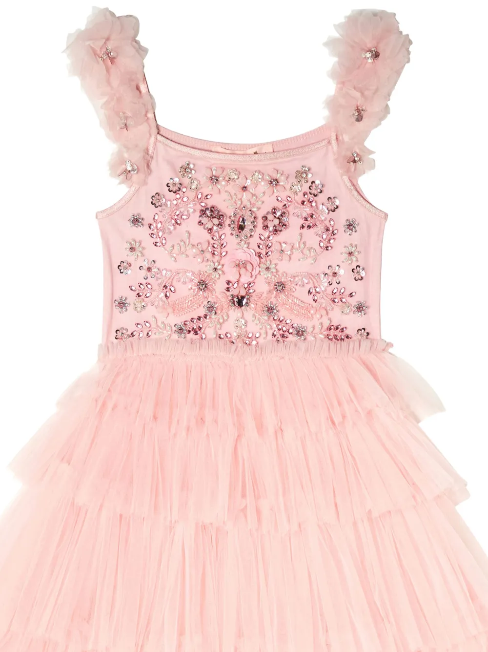 Tutu Du Monde Gelaagde jurk met kralen Roze
