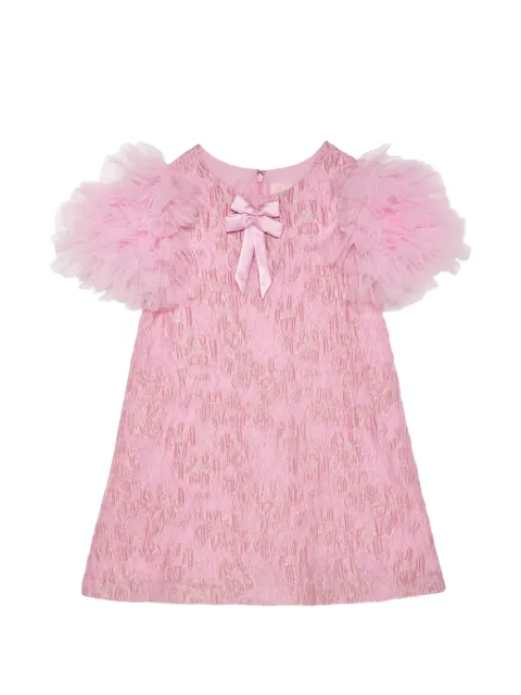 Tutu Du Monde Bette Bright ruffled-sleeve bow-detail dress