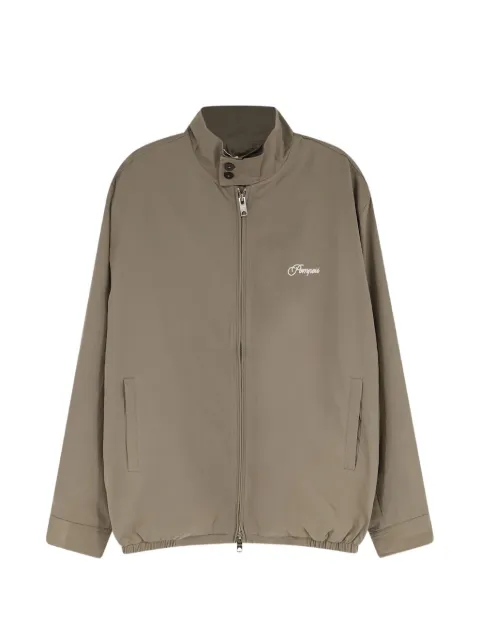 POMPEII high-neck logo-embroidered jacket