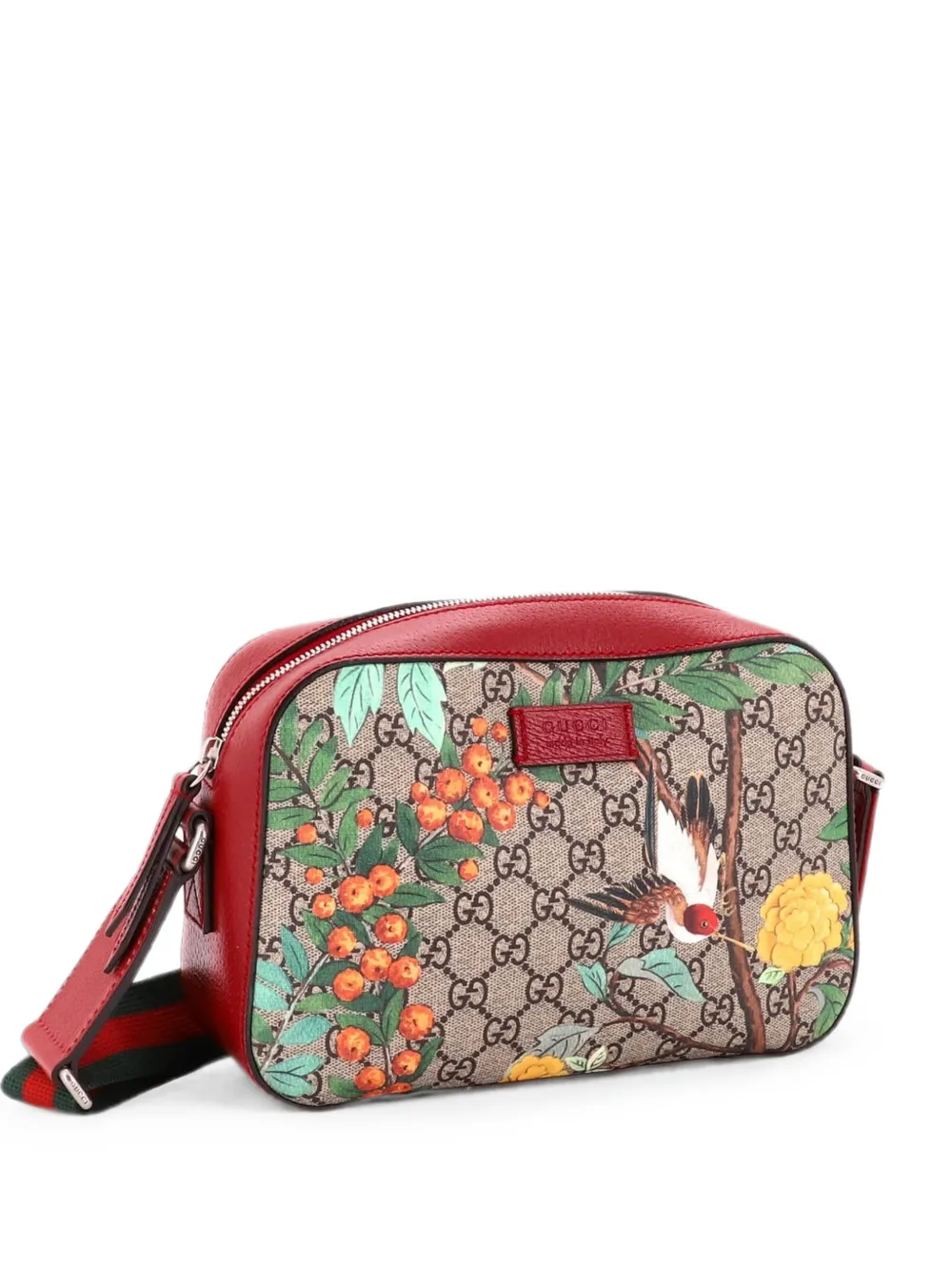 Gucci Pre-Owned Camera Tian Print GG Coated Canvas Medium shoulder bag - Brown