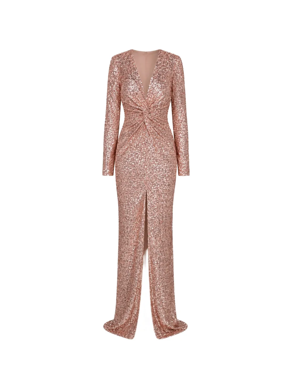 ROSERRY sequin-embellished twist-detail maxi dress - Rosa