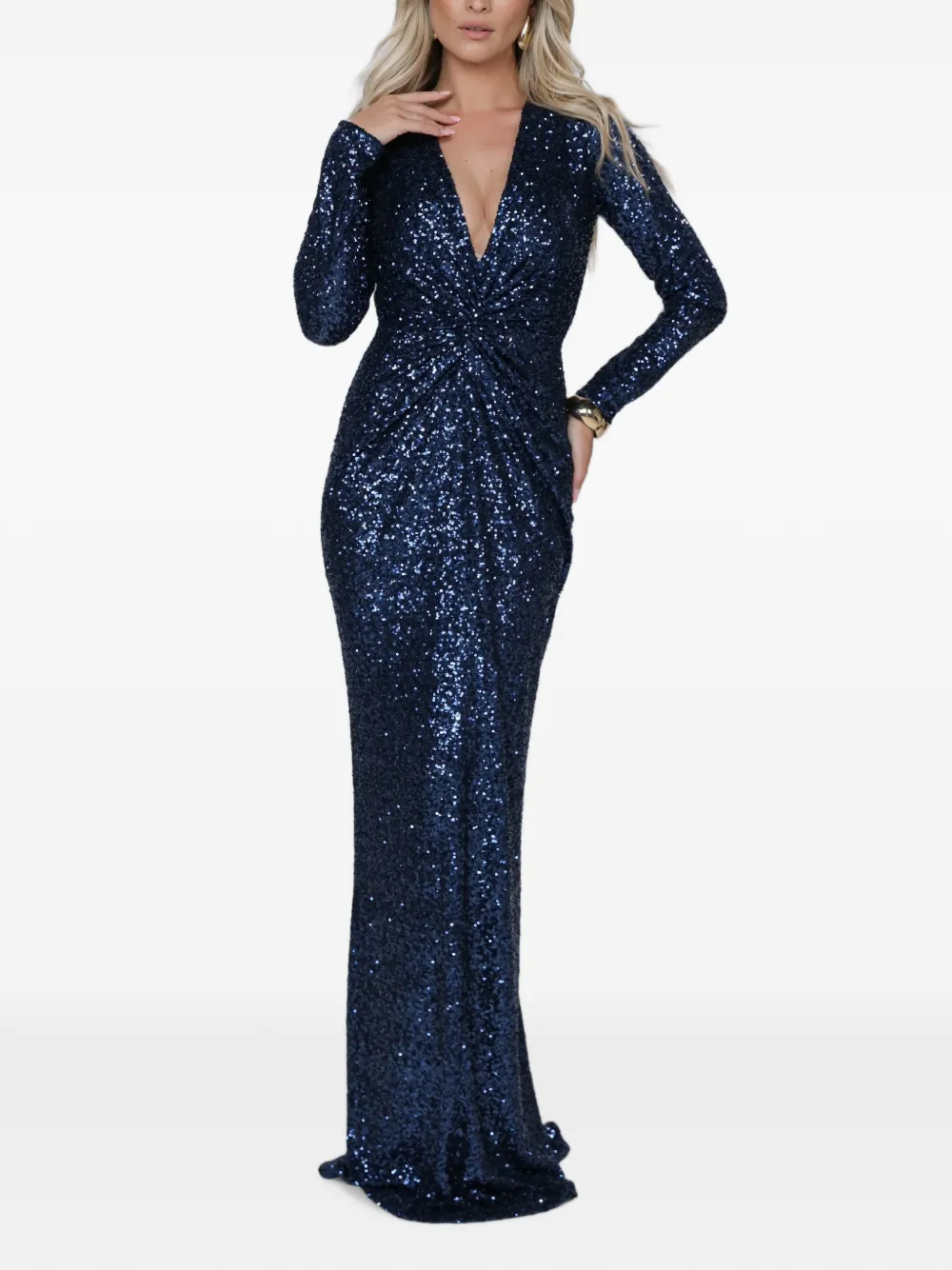 ROSERRY Maxi-jurk verfraaid met pailletten Blauw