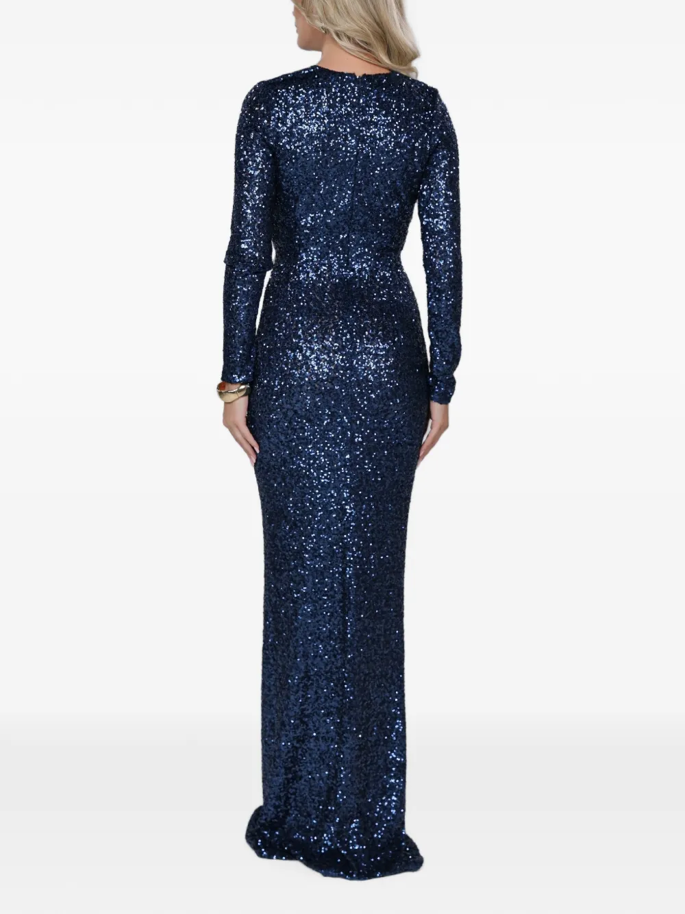 ROSERRY Maxi-jurk verfraaid met pailletten Blauw