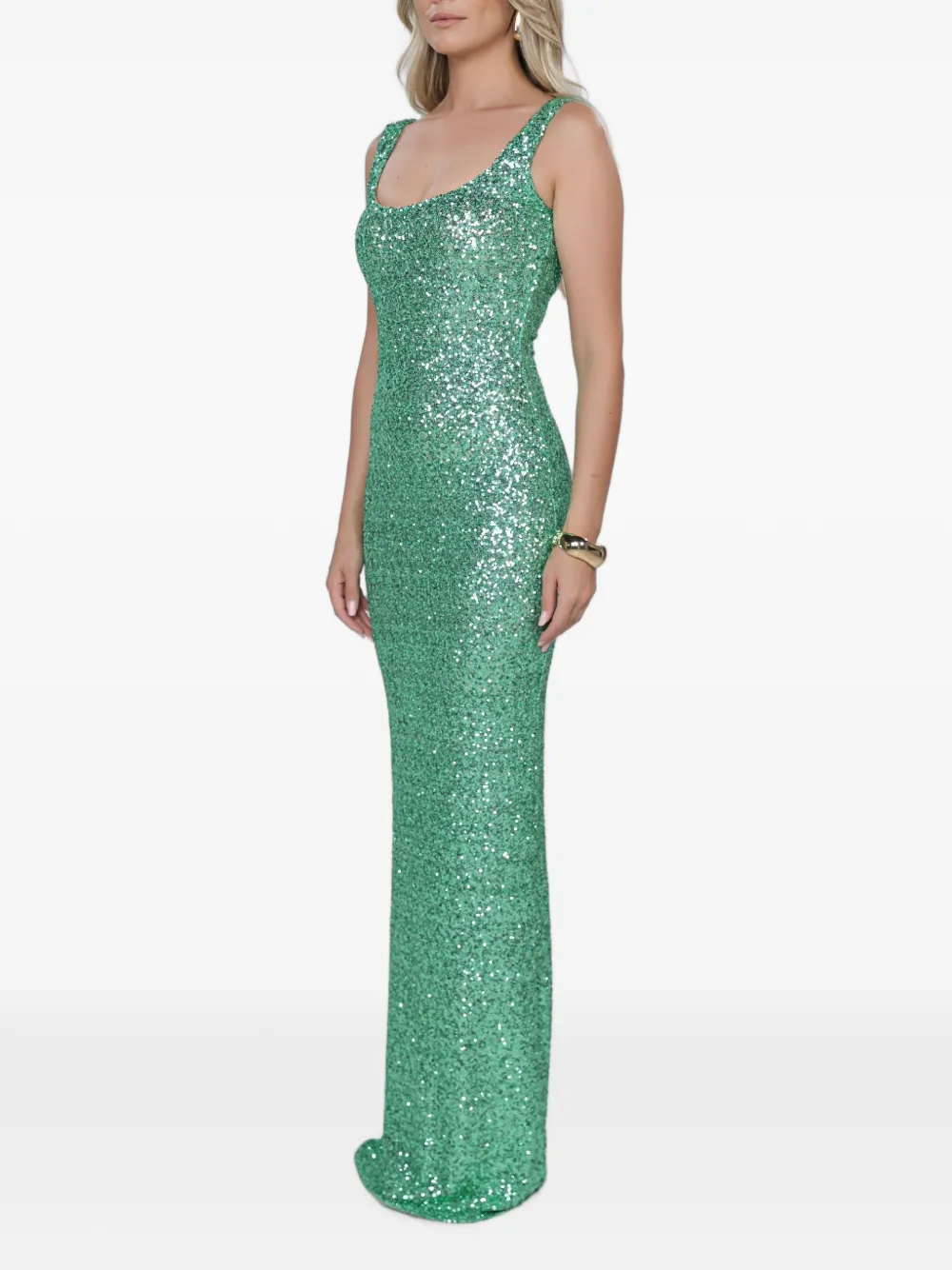 ROSERRY Kendall maxi-jurk verfraaid met pailletten Groen