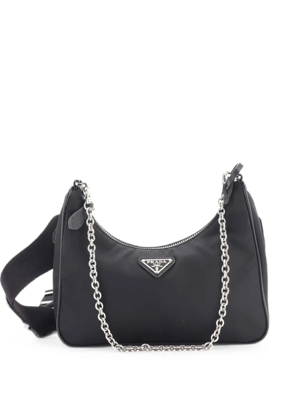Prada Pre-Owned Re-Edition 2005 Shoulder Bag Tessuto Small crossbody bag - Black