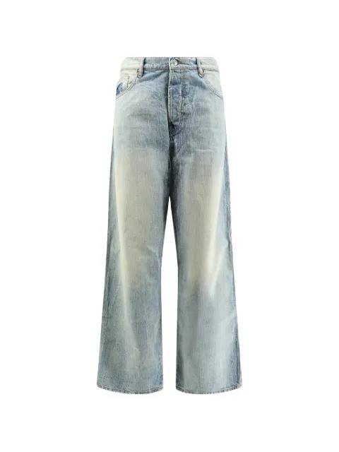 NUMERI faded straight-leg jeans