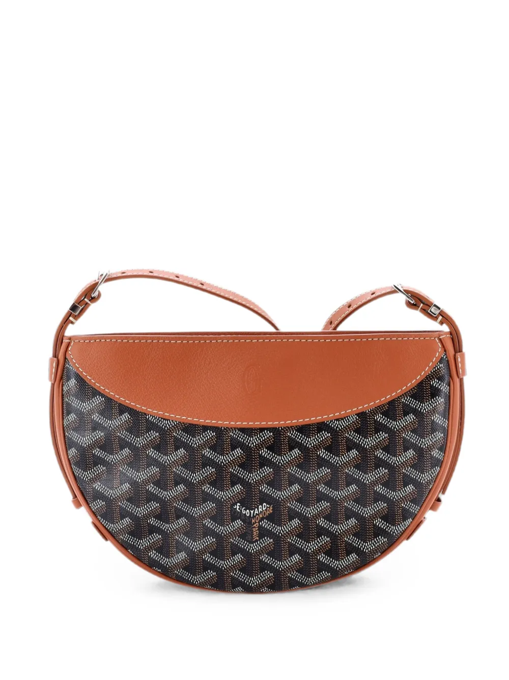 Goyard Pre-Owned Hirondelle Schultertasche aus Canvas und Leder - Braun