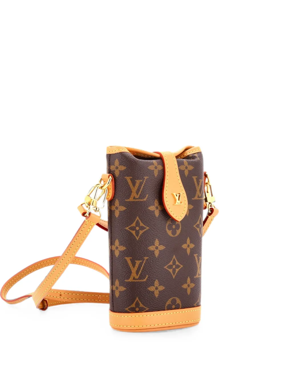 Pre-owned Louis Vuitton Fold Me Pouch Monogram Canvas Crossbody Bag In Brown