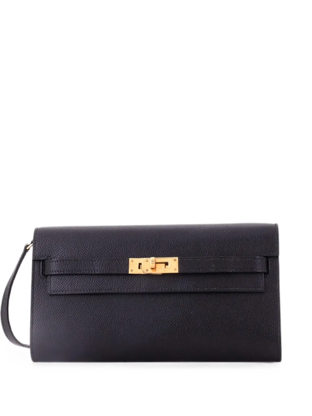 Hermès Pre-Owned Kelly To Go Wallet Epsom crossbody bag - Black