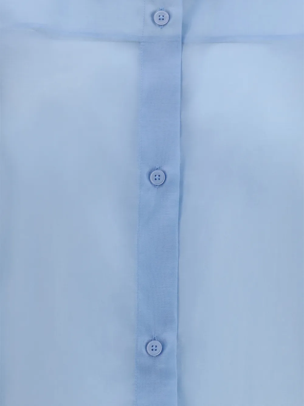 THELATEST Codie doorschijnende blouse met knoopsluiting Blauw