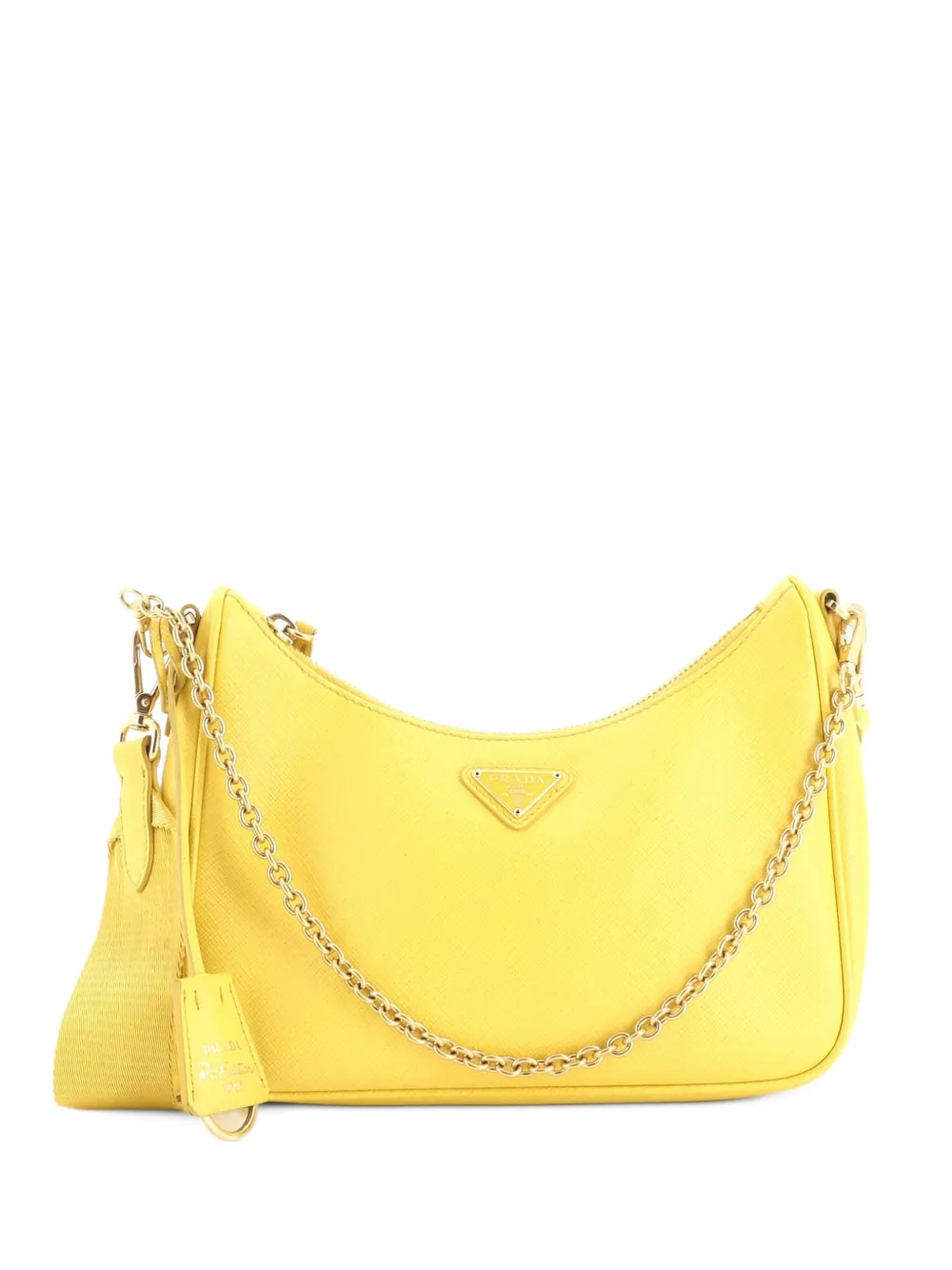 Prada Pre-Owned Re-Edition 2005 Shoulder Bag Saffiano Leather Small crossbody bag - Giallo