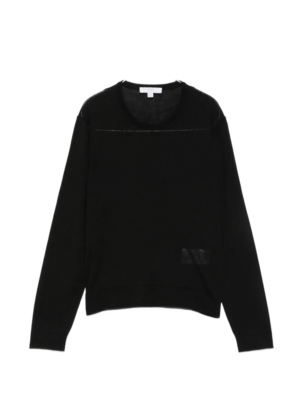 Malo tonal-stitch top - Nero