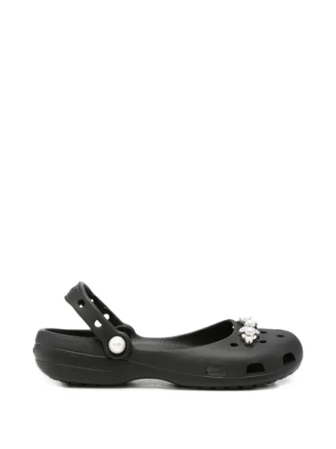 Crocs faux-pearl embellished mules