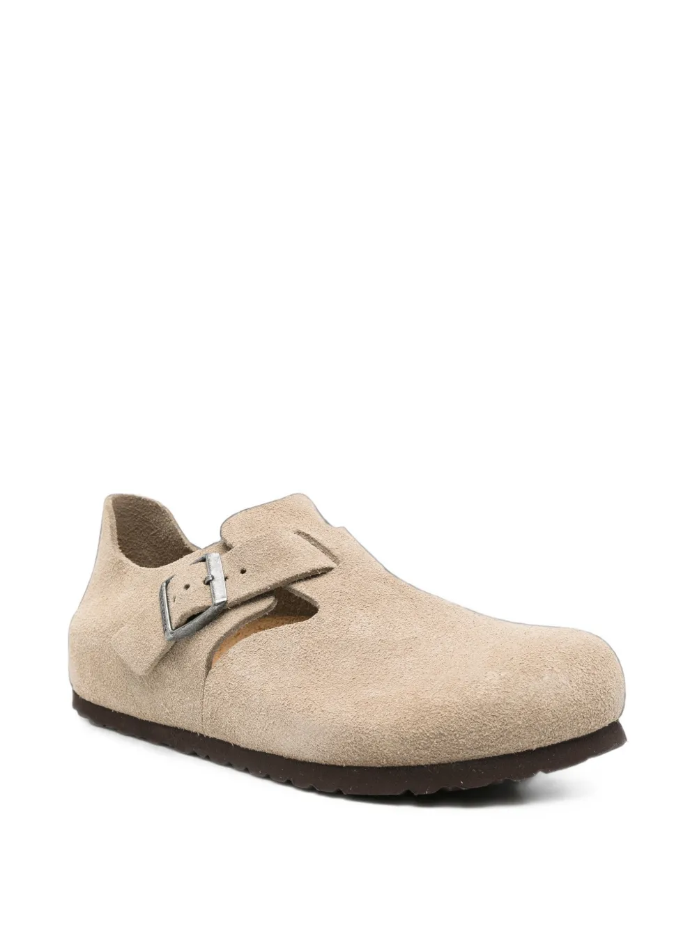 Birkenstock London buckle-fastening clogs Beige