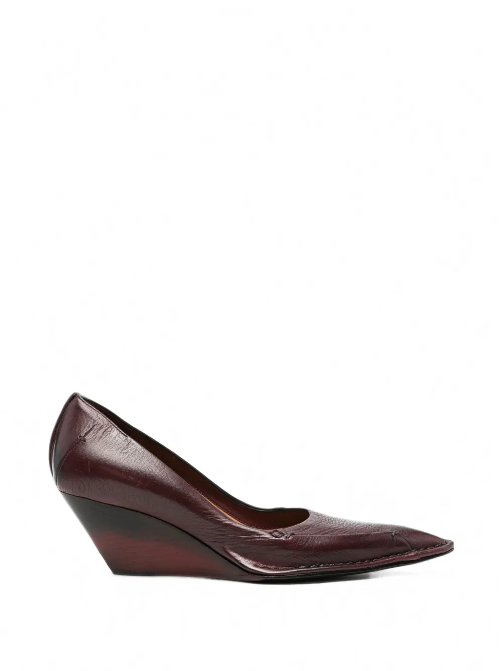 CAPASA MILANO pointed-toe wedge pumps