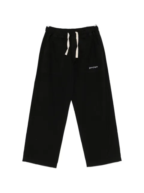 Palm Angels logo-print drawstring trousers