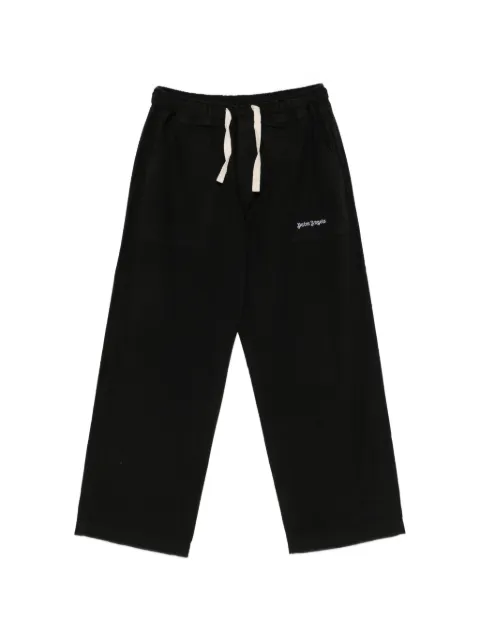 Palm Angels logo-print drawstring trousers