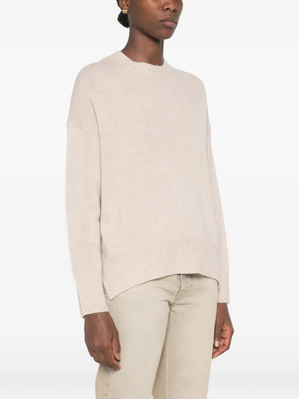Allude Ribgebreide trui Beige