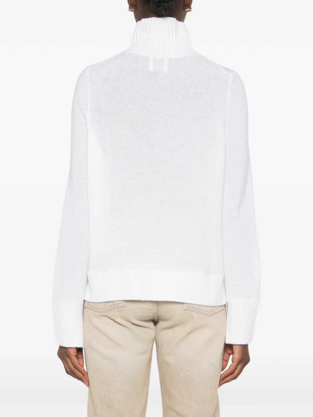 Allude Coltrui met geribbelde afwerking Wit