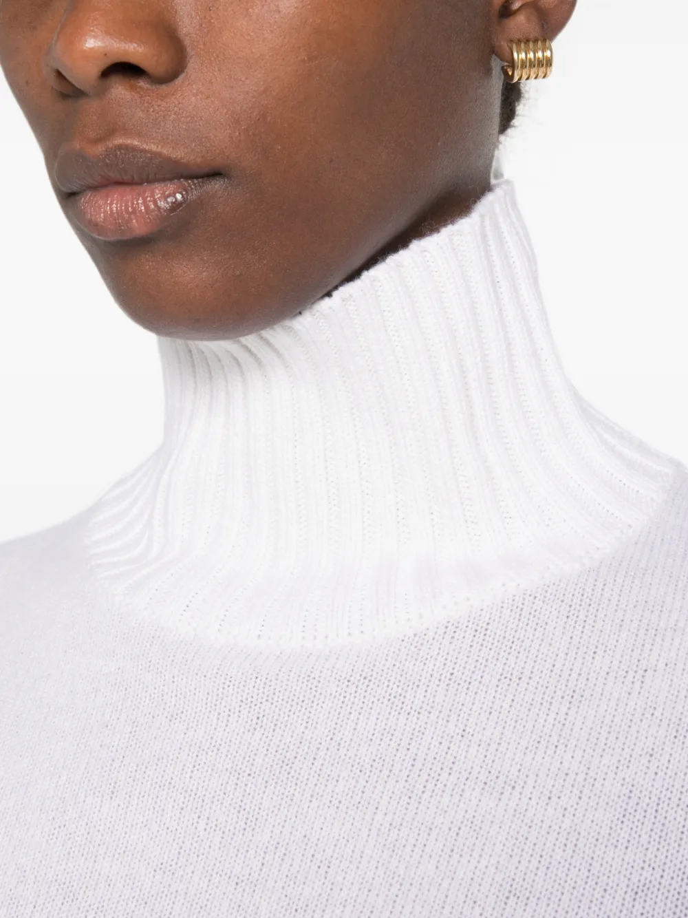 Allude Coltrui met geribbelde afwerking Wit