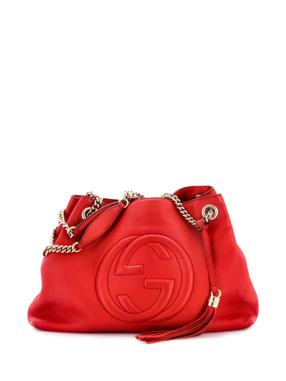 Gucci Pre-Owned Soho Chain Strap Leather Medium shoulder bag - Rosso