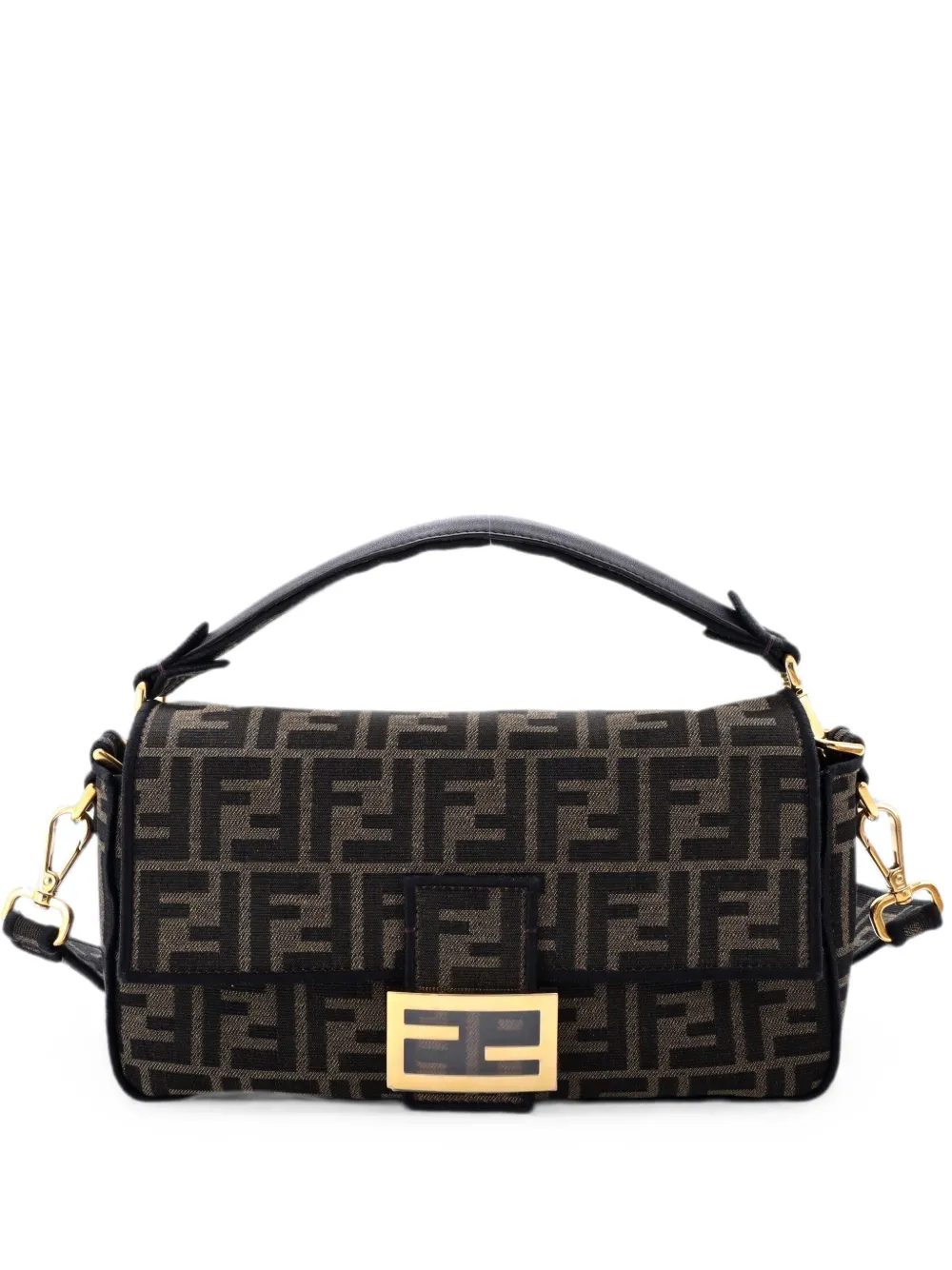 Fendi Pre-Owned Baguette NM Bag Zucca Canvas Medium shoulder bag - Brown