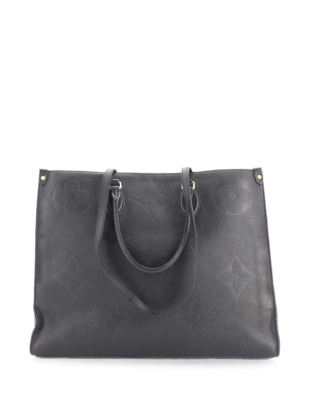 Pre-owned Louis Vuitton Onthego Monogram Empreinte Giant Gm Tote Bag In Black