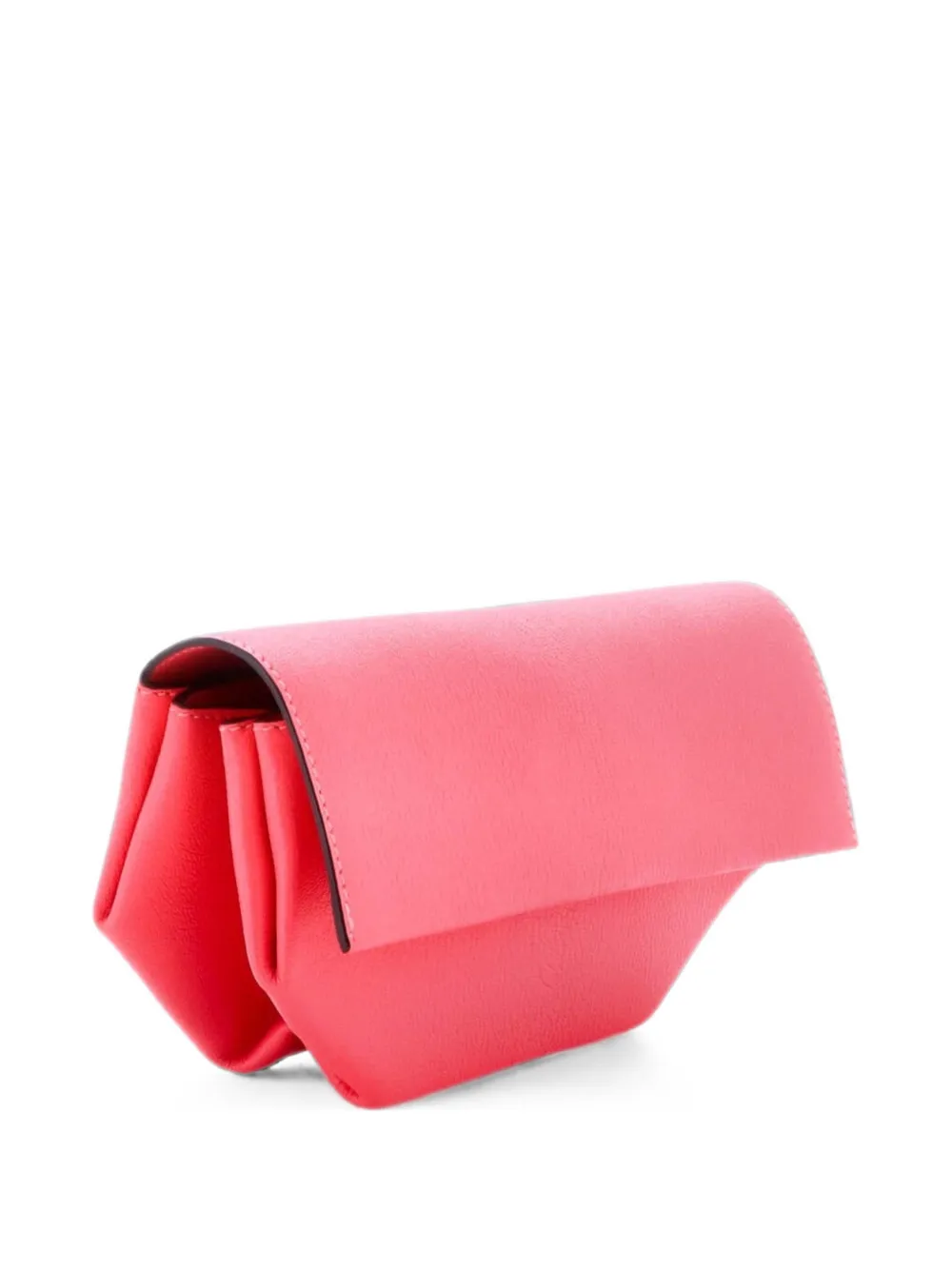 Pre-owned Hermes Opli Leather Clutch Bag In Pink