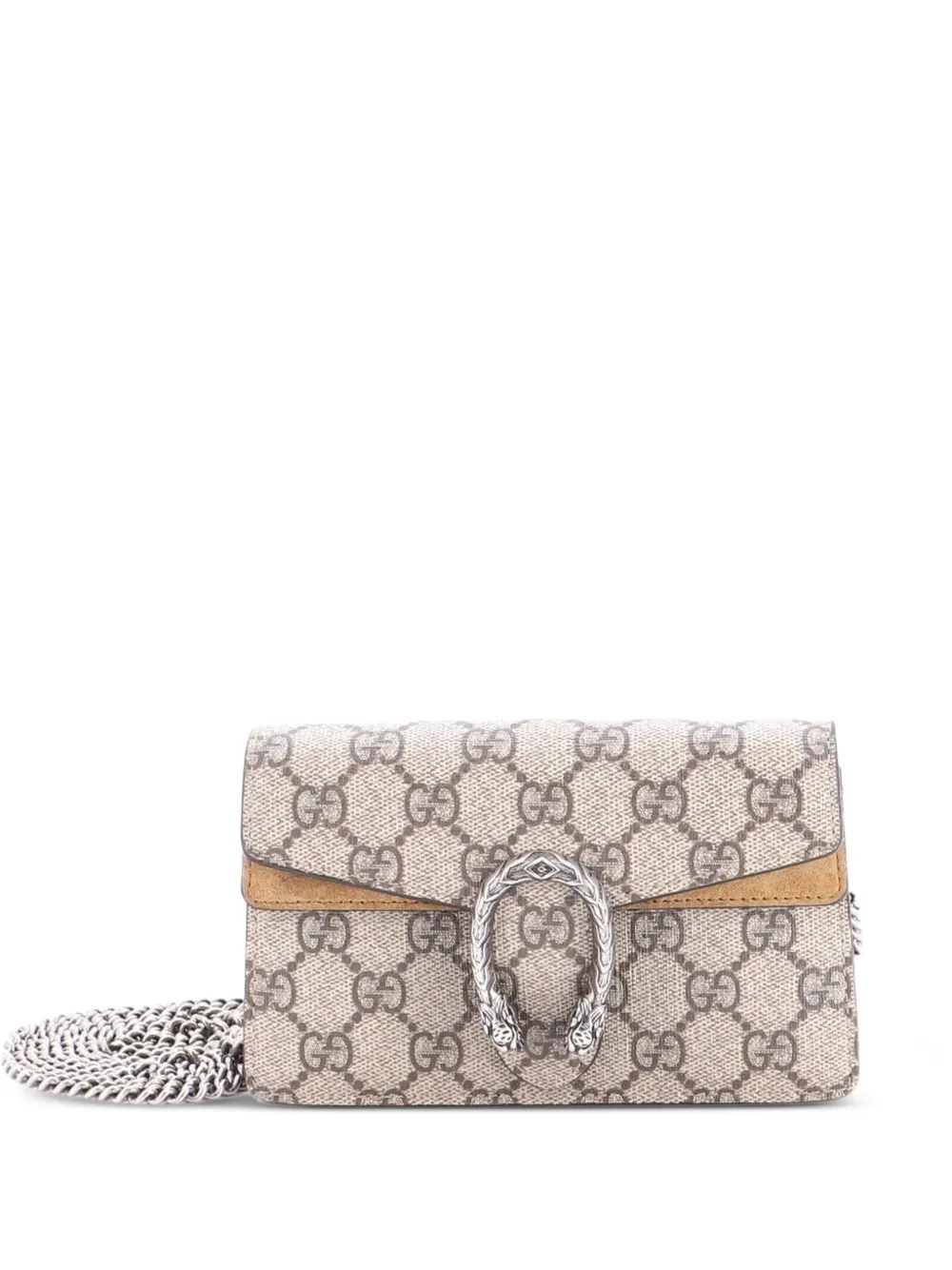 Gucci Pre-Owned Dionysus Bag GG Coated Canvas Super Mini crossbody bag - Marrone