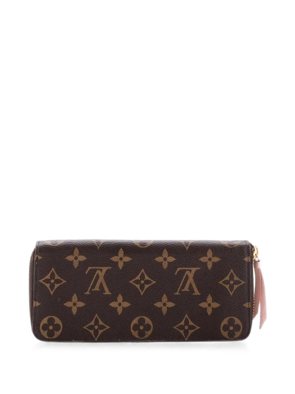 Pre-owned Louis Vuitton Clemence Wallet Monogram Canvas Small Wallets In Brown