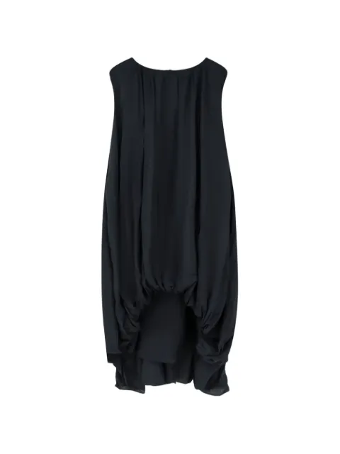 LAMRONS asymmetrical drawstring dress
