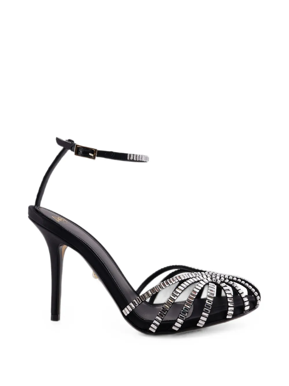 Alevì Penelope crystal-embellished sandals Zwart