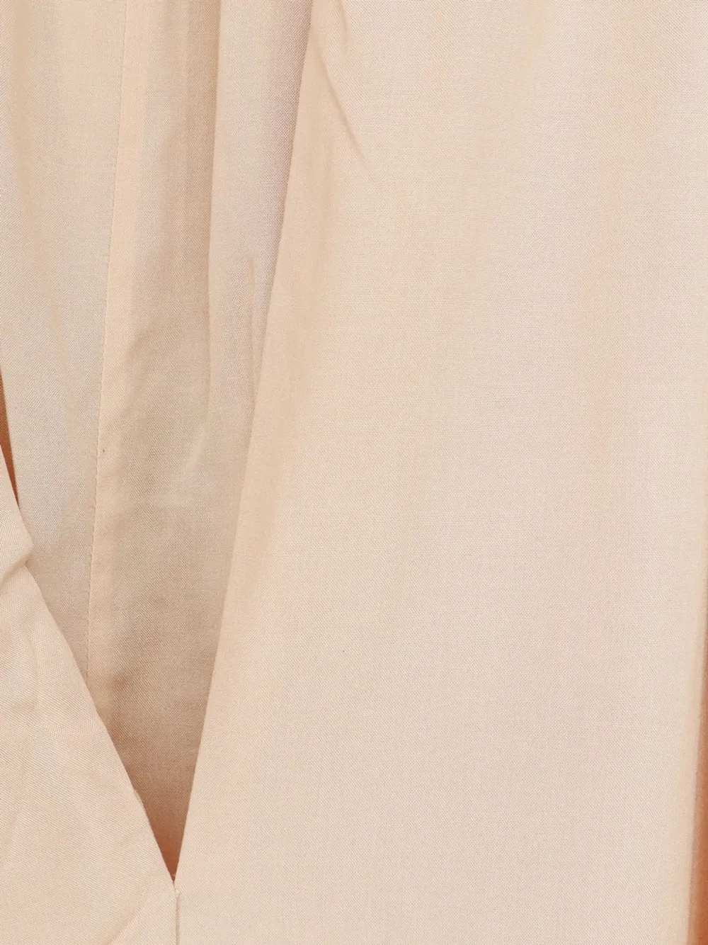 LAMRONS Jurk met asymmetrische zoom en trekkoord Beige