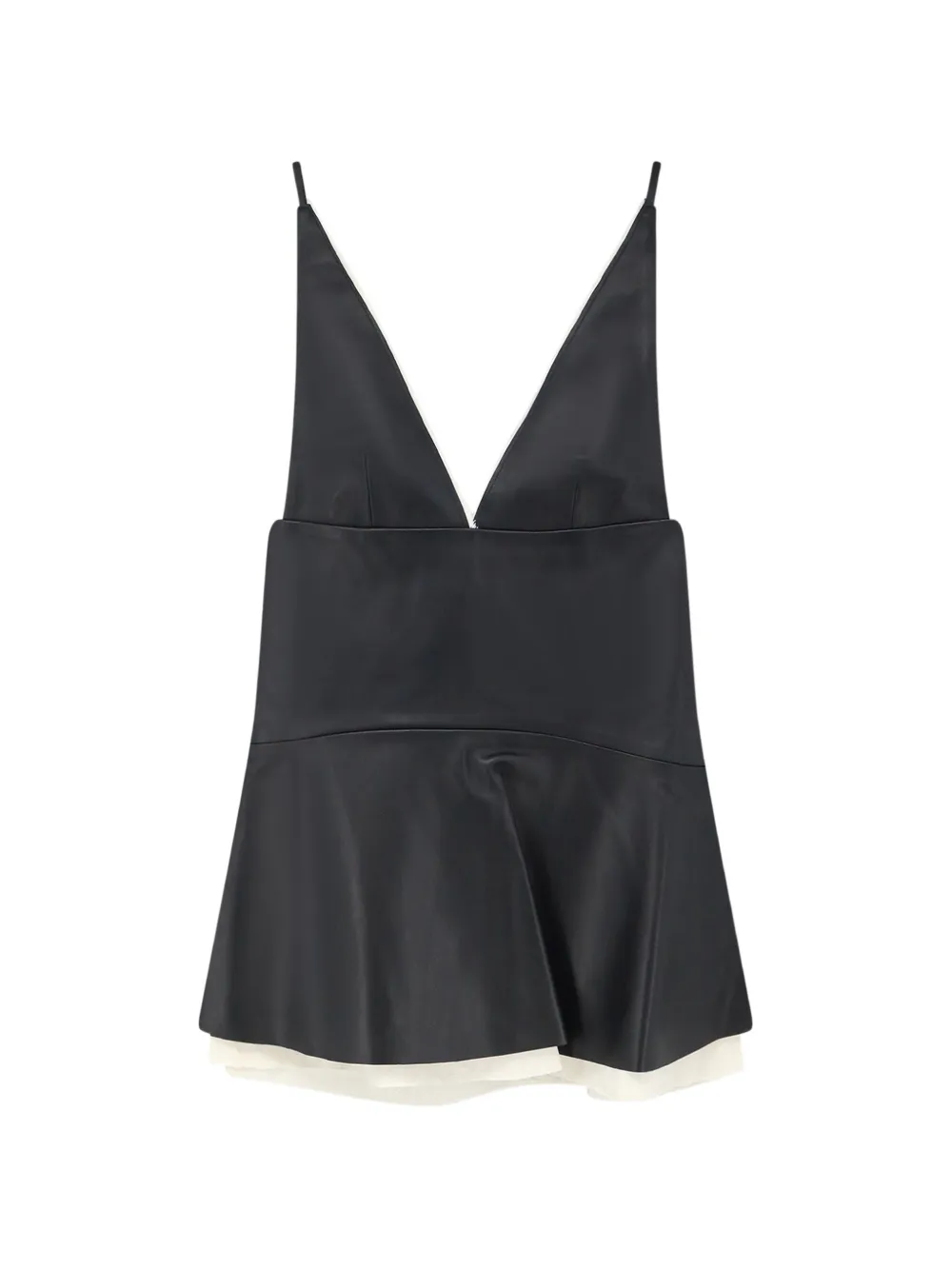 LAMRONS V-neck top - Nero