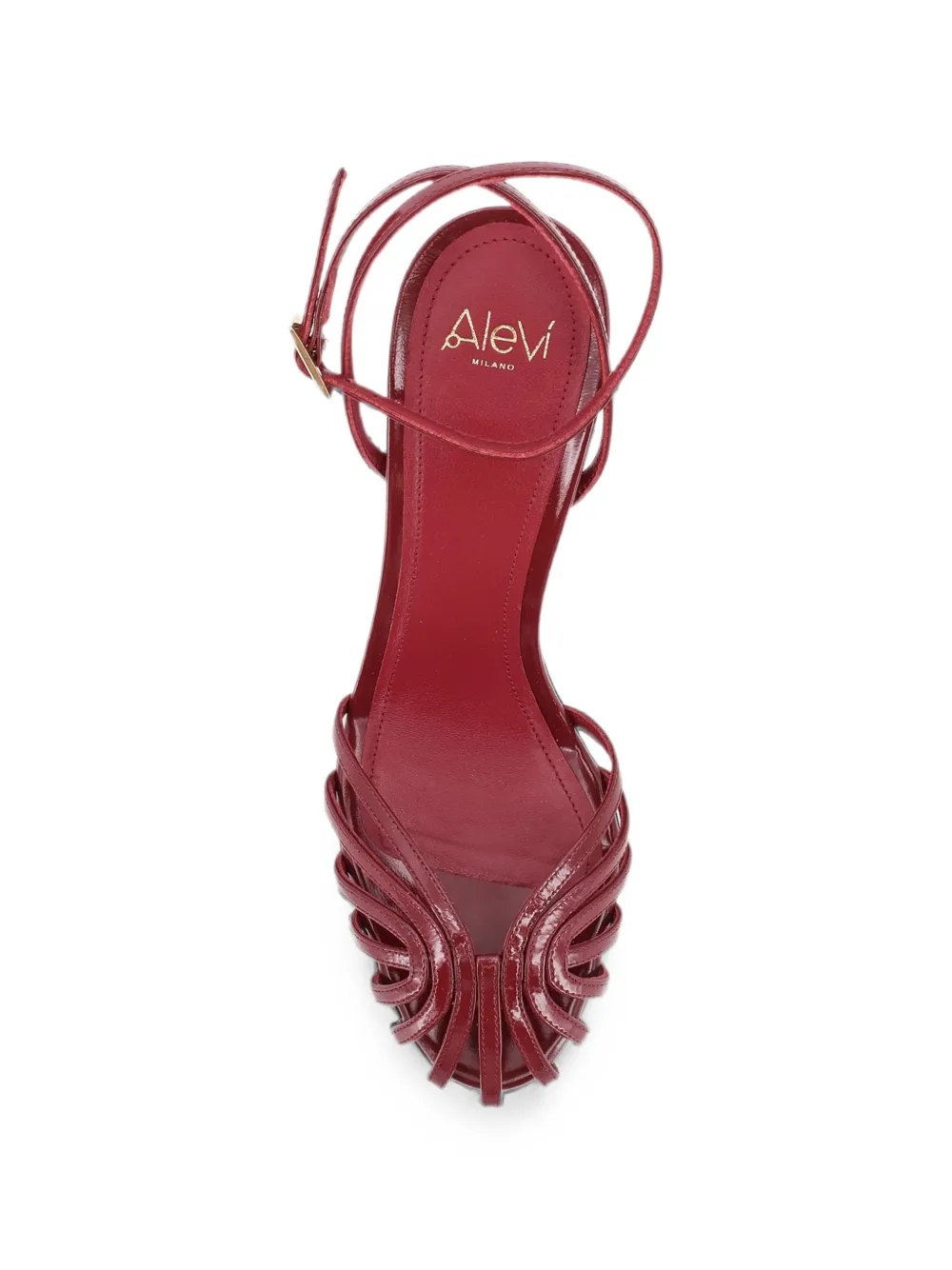 Alevì Blake patent leather sandals Rood