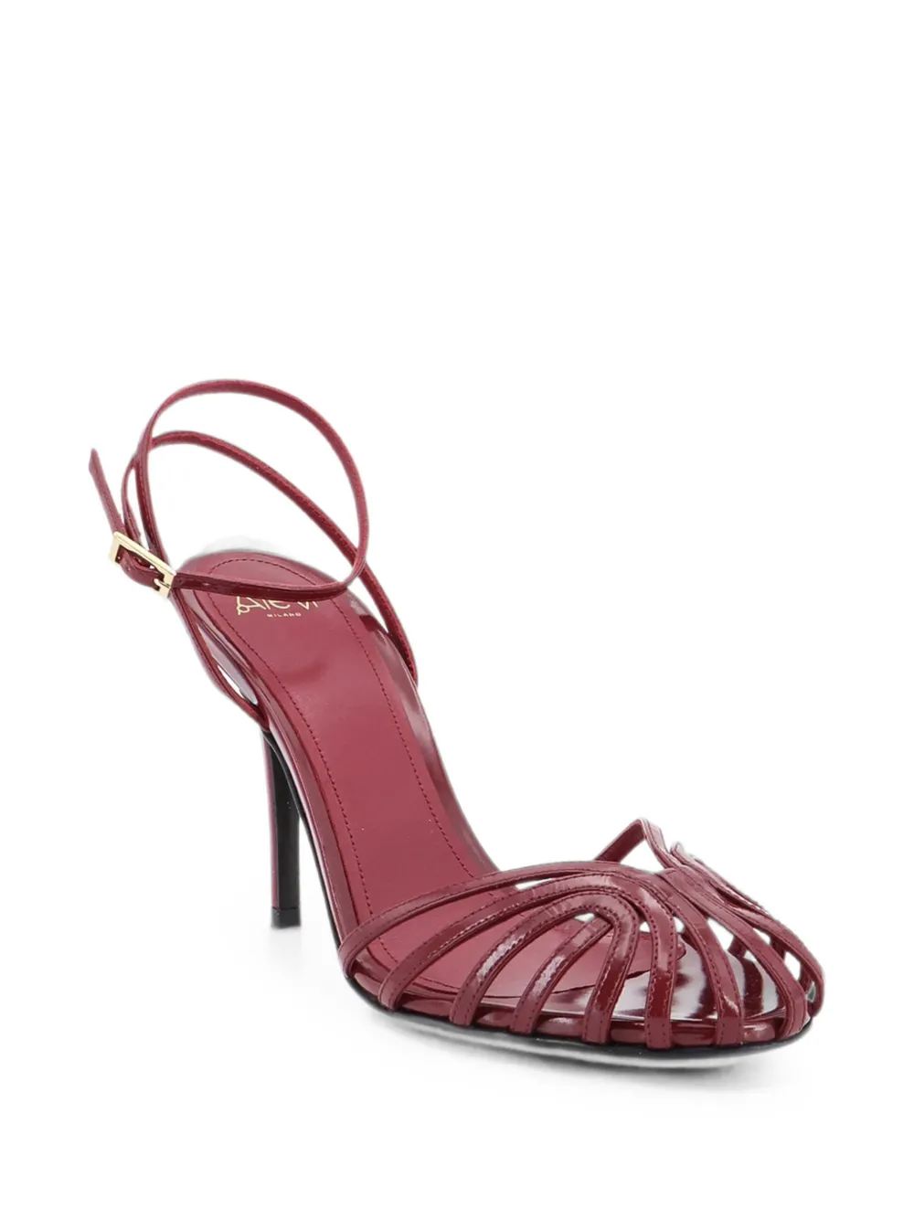 Alevì Blake patent leather sandals Rood